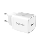 Immagine di Caricabatterie Bianco CELLY RTGTC20W - USB-C Wall Charger 20W [READY TECH GO] RTGTC20WWH