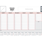 Immagine di Planning da scrivania cm 32x44 rosso st/dig 100+