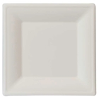 Immagine di Piatto quadrato in polpa di cellulosa colore bianco cm 16x16