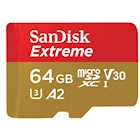 Immagine di Memory Card micro sd hc/xc 64GB SANDISK MICRO SDXC EXTREME 64GB ACTION SDSQXAH-064G-GN