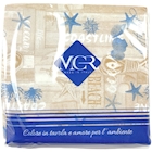 Immagine di Tovagliolo Airlaid in carta a secco MCR 40x40 Ocean colore blu 50 pezzi