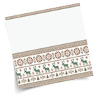 Immagine di Coprimacchia natalizio Airlaid in carta a secco MCR 100x100 Donder colore verde 100 pezzi