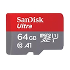 Immagine di Memory Card micro sd hc/xc 64GB SANDISK ULTRA MICROSD+ADAPTER 140MB SDSQUAB-064G-GN