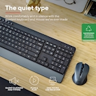 Immagine di Kit tastiera e mouse wireless TRUST TREZO COMFORT colore nero