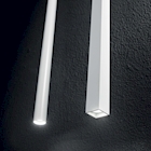 Immagine di Lampada a sospensione IDEAL LUX ULTRATHIN colore bianco sezione tonda Ø cm 3 h cm 40