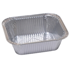 Immagine di Vaschette in alluminio CUKI PROFESSIONAL 1 porzione 435 ml cm 14,6x12,1x4 pack 100pz