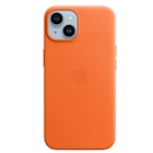 Immagine di Cover pelle arancione APPLE iPhone 14 Leather Case with MagSafe - Orange MPP83ZM/A