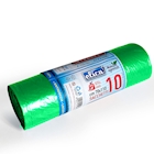 Immagine di Sacchetto rifiuti ELICA MDPE cm 70x110 colore verde trasparente - 21 micron - l 110