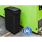 Immagine di Bidone rettangolare in ppl DURABLE DURABIN ECO capacità 60 litri colore nero