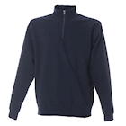 Immagine di Felpa mezza zip JRC PIACENZA 100% cotone colore blu navy
