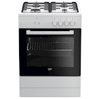 Immagine di Cucina con forno a gas e piano elettrico 64 lt 60 cm Bianco BEKO FSG62000DW 7712483805