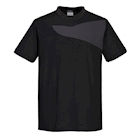 Immagine di T-Shirt PORTWEST PW211 colore nero/grigio taglia L