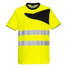 Immagine di Pw2 t-shirt alta visibilitè  s/s PORTWEST PW213 colore Yellow/Black taglia M