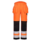 Immagine di Pw2 pantalone alta visibilitè  holster PORTWEST PW242 colore arancione/nero taglia 54