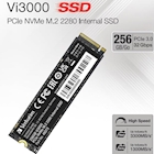 Immagine di Ssd interni 256GB pcie gen 3.0 x 4 nvme VERBATIM Vi3000 Internal PCIe NVMe M.2 SSD 256GB 49373V