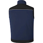 Immagine di Gilet softshell DELTAPLUS HOLEN in poliestere/elastan con 3 strati colore blu/nero taglia S