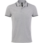 Immagine di Polo manica corta SOL'S PASADENA UOMO colore grigio melange/blu navy taglia L