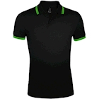 Immagine di Polo manica corta SOL'S PASADENA UOMO colore nero/verde lime taglia XXL