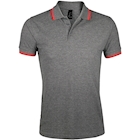 Immagine di Polo manica corta SOL'S PASADENA UOMO colore grigio melange/arancio taglia M