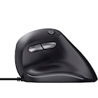 Immagine di Mouse vertical TRUST BAYO con filo colore nero