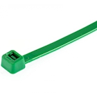 Immagine di Fascette per cablaggio in nylon ad alta resistenza mm 2,5x100 colore verde - 100pz