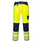 Immagine di Pantalone alta visibilità PORTWEST PW3 colore giallo/blu navy taglia 46