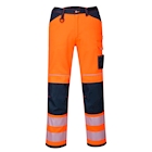 Immagine di Pantalone alta visibilità PORTWEST PW3 colore arancione/blu navy taglia 49