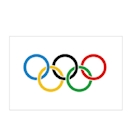 Immagine di Bandiera Olimpiadi cm 150x100 poliestere nautico