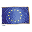 Immagine di Bandiera EUROPA 150x100 c/frangia oro