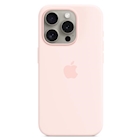 Immagine di Custodia magsafe trasparente per iPhone 15 pro colore rosa confetto