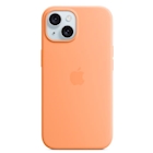 Immagine di Custodia MagSafe in silicone per iPhone 15 Plus colore aranciata