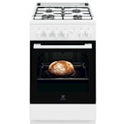 Immagine di Cucina con forno e piano cottura elettrici 56 lt 50 cm bianco ELECTROLUX LKK500000W 943005284