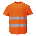 Immagine di T-shirt mesh cotton comfort hi-vis PORTWEST C394 colore arancione taglia M