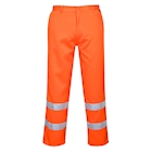 Immagine di Pantaloni poliestere-cotone hi-vis PORTWEST E041 colore arancione taglia L
