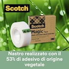 Immagine di Nastro adesivo trasparente SCOTCH MAGIC a base vegetale mm 19x30 m
