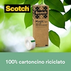 Immagine di Nastro adesivo trasparente SCOTCH MAGIC a base vegetale 19x30 m value pack