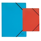 Immagine di Cartella con elastici angolari in cartone riciclato LEITZ RECYCLE f.to A4 colore blu