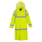 Immagine di Cappotto impermeabile lunghezza 122 cm alta visibilità PORTWEST H445 colore giallo taglia S