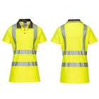 Immagine di Polo pro donna hi-vis PORTWEST LW72 colore Yellow/Grey taglia M