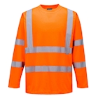 Immagine di T-shirt maniche lunghe hi-vis PORTWEST S178 colore arancione taglia S