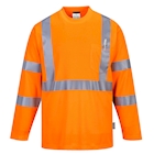 Immagine di T-shirt con taschino maniche lunghe hi-vis PORTWEST S191 colore arancione taglia L