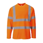 Immagine di T-shirt maniche lunghe hi-vis PORTWEST S278 colore arancione taglia L