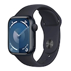 Immagine di Apple watch series 9 gps 45mm cassa alluminio mezzanotte cinturino sport mezzanotte - s/m