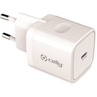 Immagine di Caricabatterie bianco CELLY TC1USBC20W - USB-C Wall Charger 20W [Pro Power] TC1USBC20WWH