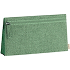 Immagine di Beauty Case Odetta in cotone riciclato con soffietto colore verde 100+