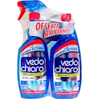 Immagine di Detergente liquido vetri e multiuso VEDO CHIARO flacone + ricarica ml 750