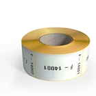 Immagine di 1000 Etichette adesive in bobina in carta vellum cm 6,5x11,2