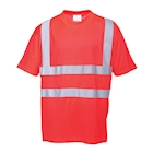 Immagine di T-shirt alta visibilità PORTWEST S478 colore rosso taglia L