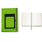 Immagine di Block notes con tasca portacellulare 100 fogli A5 colore verde 30+