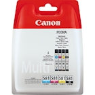 Immagine di Multipack Inkjet CANON CLI-581 2103C004 n+c - 4pz